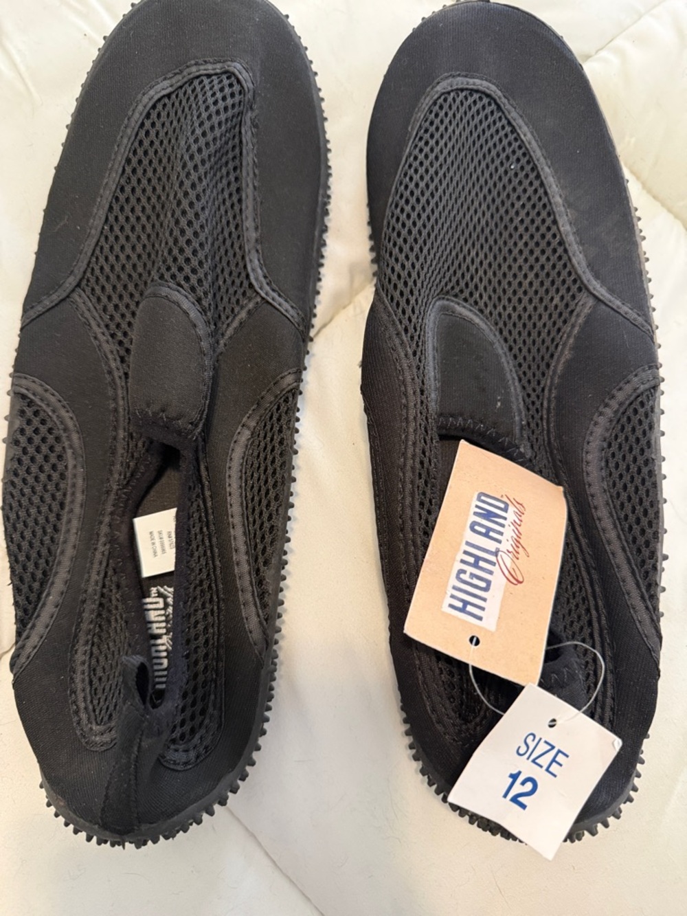 Highland Originals Men's Black Mesh Water Shoes - Size 12